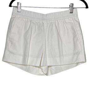 J.Crew Cotton Shorts Elastic Waist with Pockets Size 0 White